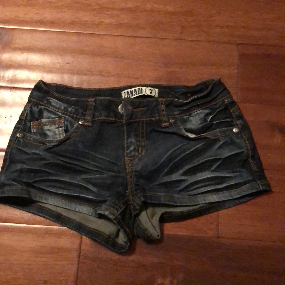 Jean shortie shorts
